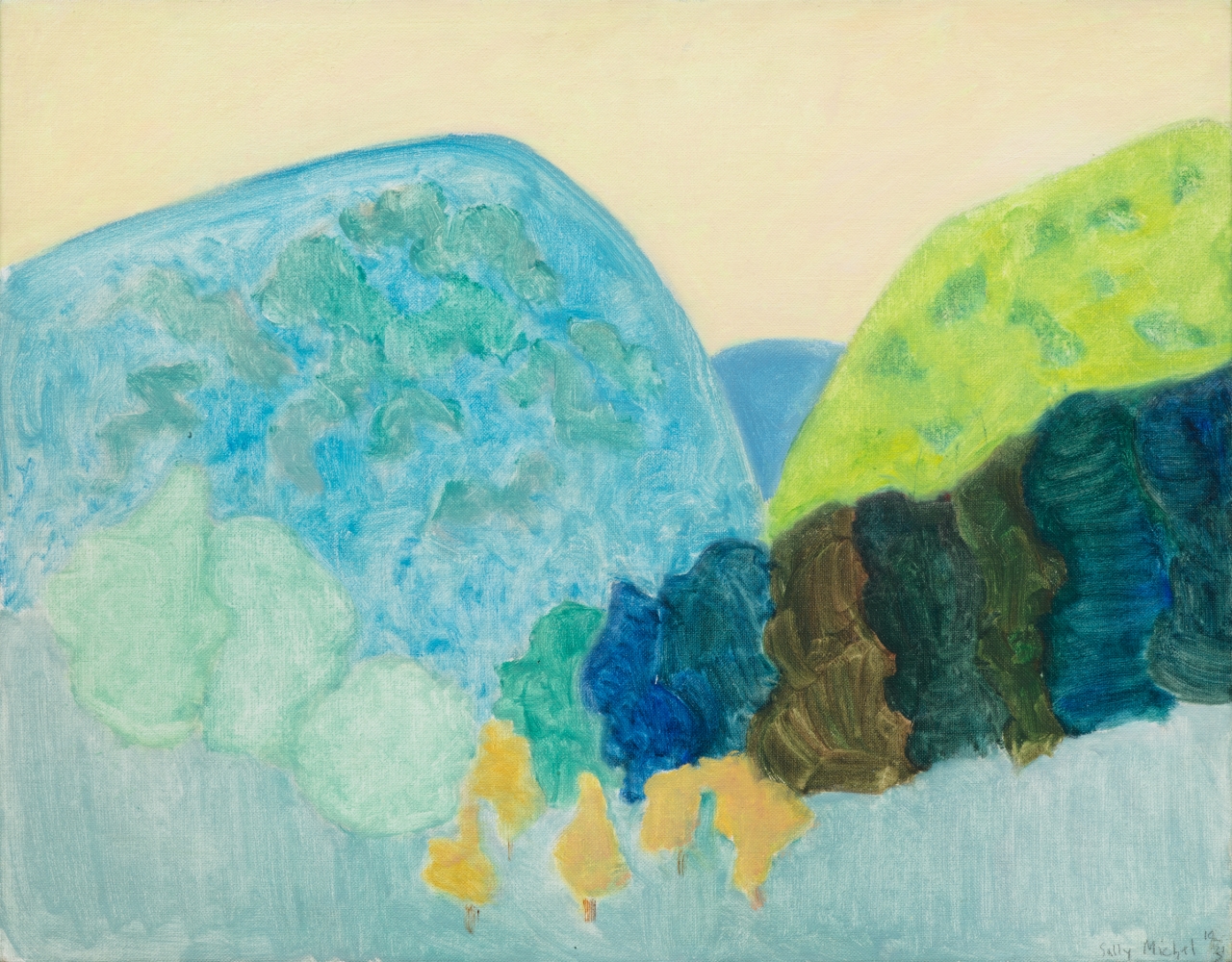 SALLY MICHEL

(1902 - 2003)

Through the Mountains

1982

Oil on board

22 x 28 inches

55.9 x 71.1cm