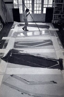The artist in his South Salem studio, ca. 1982.